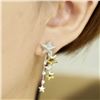 Image 3 : 18K Gold Diamond Shooting Star Earrings