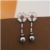 Image 2 : 18K Gold Tahitian Pearl Earrings
