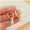 Image 3 : 18K Gold Pearl Earrings