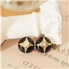 Image 2 : 18K Gold Onyx Earrings