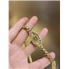 Image 6 : 18K Gold Peridot Cuban Link Necklace