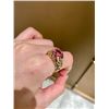 Image 8 : 18K Gold Tourmaline Diamond Ring