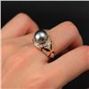 Image 5 : 18K Gold Tahitian Pearl Ring
