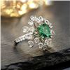 Image 4 : 18K Gold Emerald Ring