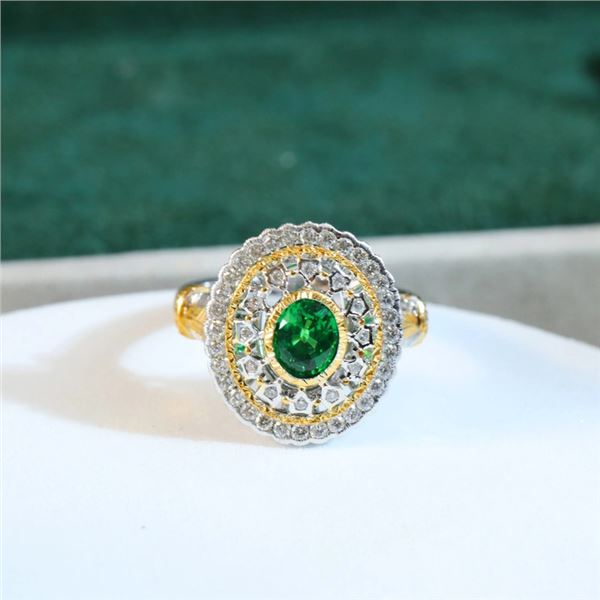 18K Gold Sandstone Ring