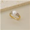 Image 2 : 18K Gold Pearl Ring