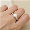 Image 4 : 18K Gold Pearl Ring