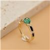 Image 1 : 18K Gold Emerald Ring