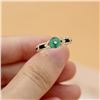 Image 4 : 18K Gold Emerald Ring