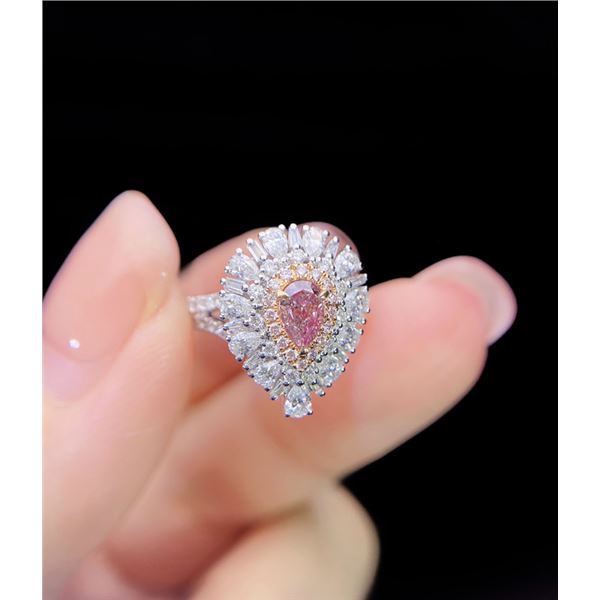 Pink Diamond Engagement Ring