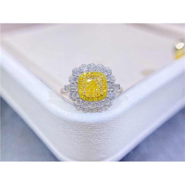 Vintage Lace Yellow Diamond Ring