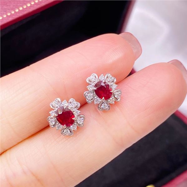 Ruby Stud Earrings