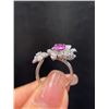 Image 2 : Natural Unheated Pink Sapphire Open Ring