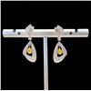 Image 1 : 18K Gold Yellow Diamond Earrings