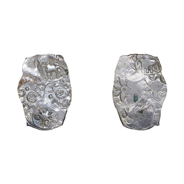 Archaic Coinage: Punch Marked, Vidarbha Janapada, Silver 1/2 Vimashatika