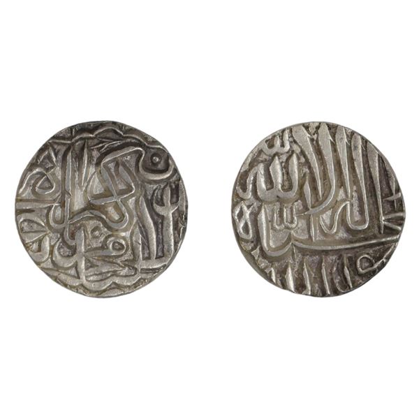 Jalal-ud-din Muhammad Akbar, Silver 1/2 Rupee, Dar-ul-Khilafat Jaunpur