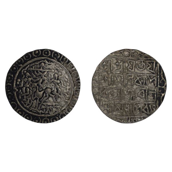 Tripura: Yaso Manikya, Silver Tanka, Silver Tanka, Sake 1522