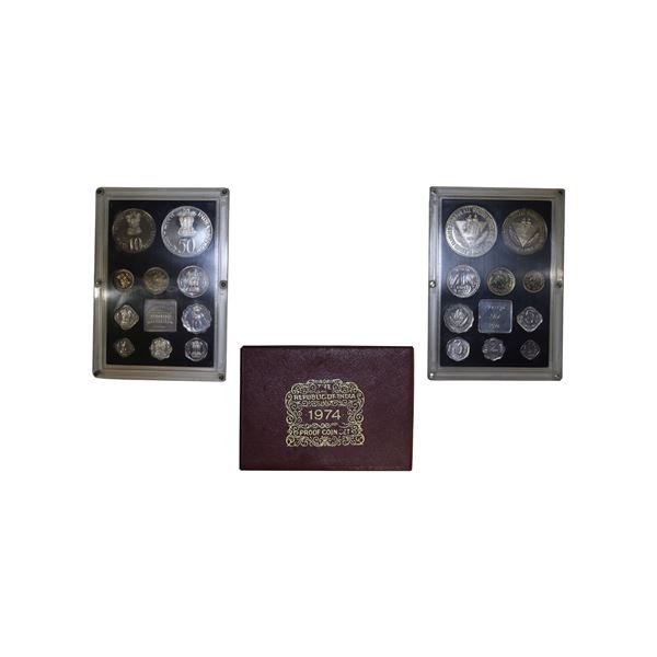 Republic of India: 1974 Commemorative Set (10 coins), Proof Set