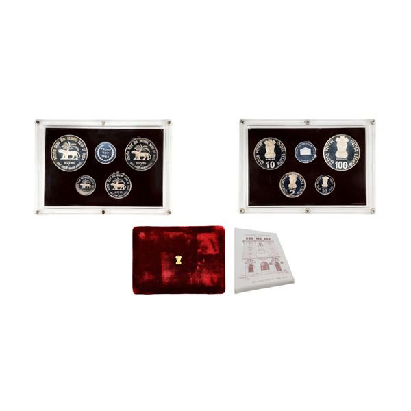 Republic of India: 1985 Commemorative Set (4 coins), VIP Proof Set