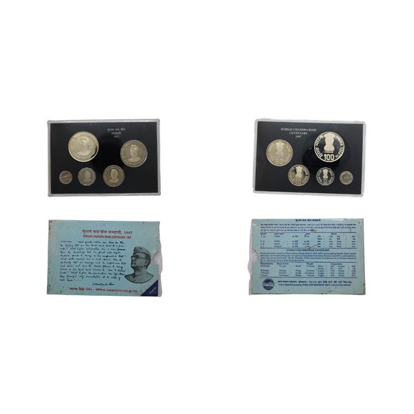 Republic of India: 1997 Commemorative Set (4 coins), Proof  Set