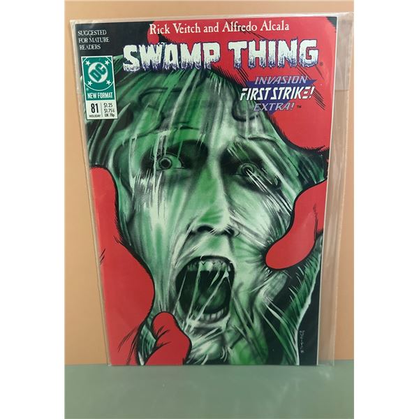 Swamp Thing #81 (DC Comics, 1988) Invasion First Strike! Extra!