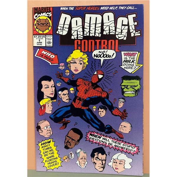 Damage Control #1 (Marvel Comics, June 1991) Copper Age, Spider-Man
