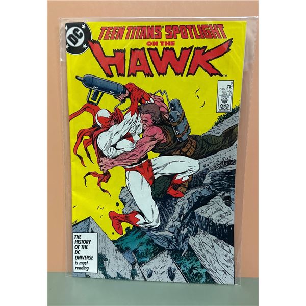 Teen Titans Spotlight On The Hawk #8 DC Comics (Mar 1988)
