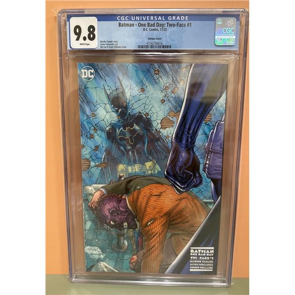 Batman One Bad Day: Two-Face #1 CGC 9.8 Jim Lee Variant Cover DC Comics 2022