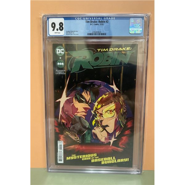 Tim Drake: Robin #2 (DC Comics, 2022) CGC 9.8 White Pages