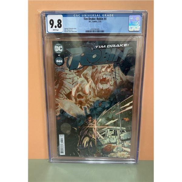 Tim Drake: Robin #4 (DC Comics, 2/23) CGC 9.8 NM/Mint White Pages