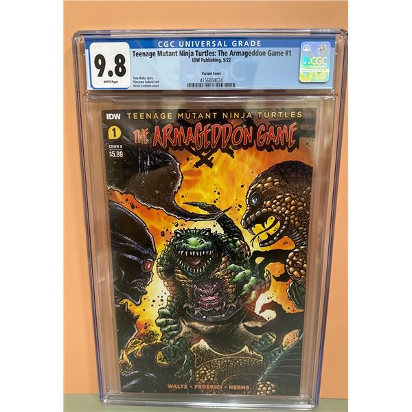 TMNT The Armageddon Game #1 CGC 9.8 Kevin Eastman Variant IDW 9/22