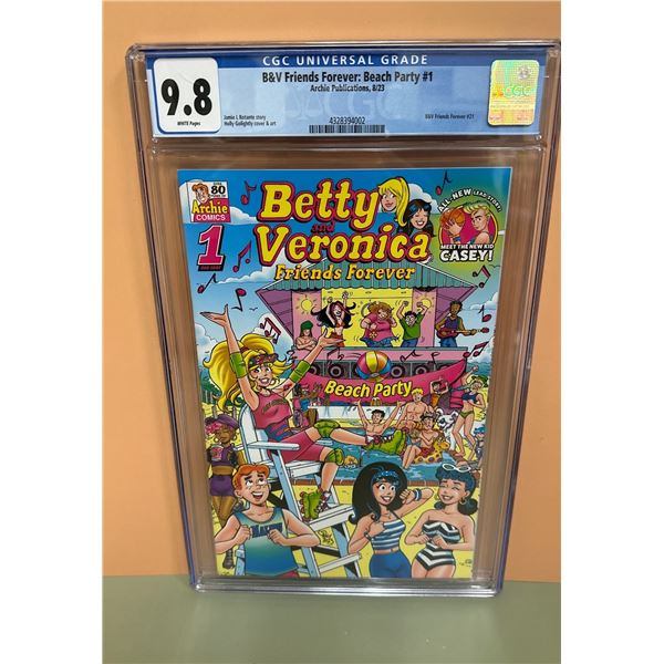 B&V Friends Forever: Beach Party #1 (Archie, 2023) CGC 9.8 White Pages