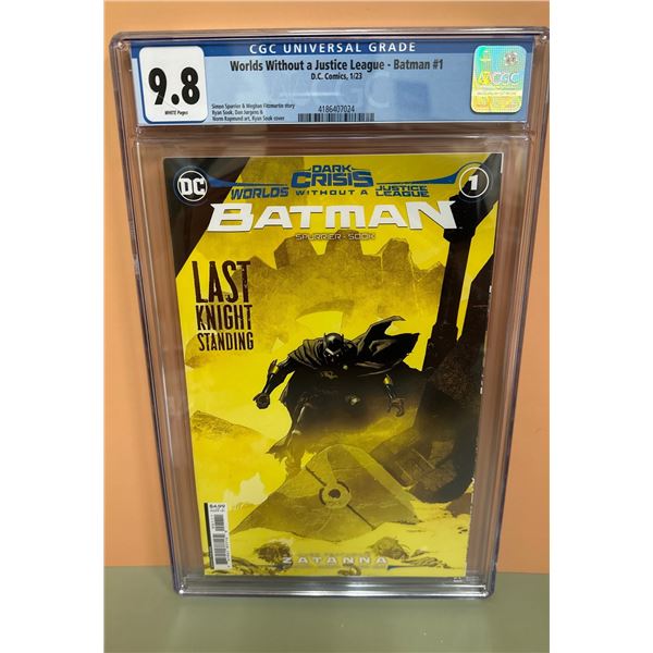 Worlds Without a Justice League - Batman #1 CGC 9.8 NM/Mint DC Comics 2023