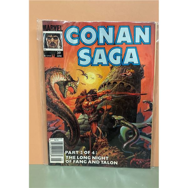 Conan Saga #39 (Marvel, June 1990) The Long Night of Fang and Talon