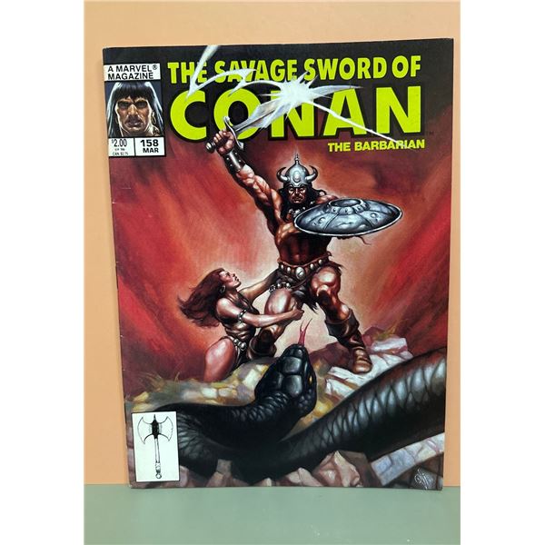 The Savage Sword of Conan #158 Marvel Magazine (March 1989)