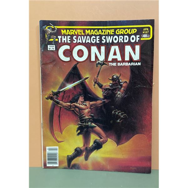 Savage Sword of Conan The Barbarian #87 (Marvel Magazine Group, Apr 1983)