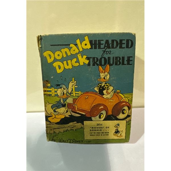 1942 Donald Duck Headed for Trouble #1430 Better Little Book Flip Book