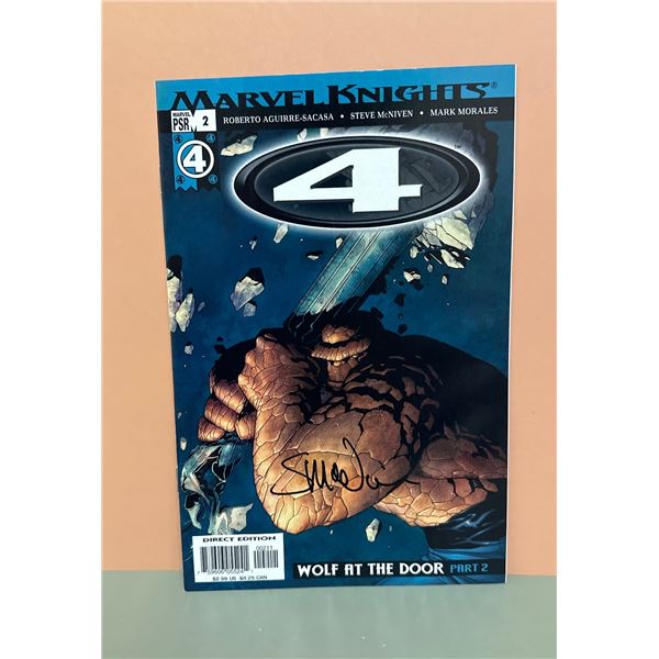 Marvel Knights 4 #2 (2004) Signed by Steve McNiven Fantastic Four Comic