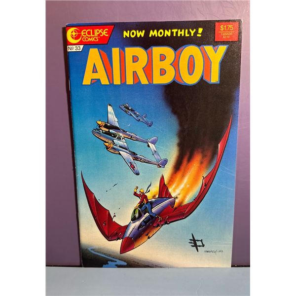 Airboy #33 (Eclipse Comics, 1987) Signed by artist JosÃ© Luis GarcÃ­a-LÃ³pez