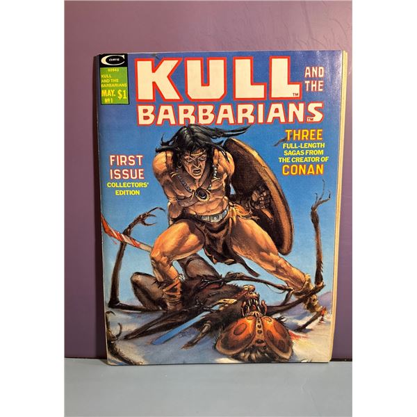 Kull and the Barbarians #1 Magazine (Curtis/Marvel, 1975) 1st Issue Conan
