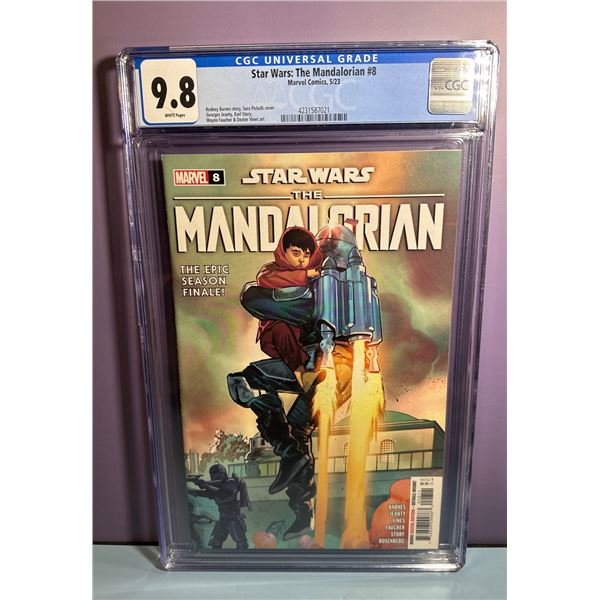 Star Wars: The Mandalorian #8 (Marvel Comics, 2023) CGC 9.8 White Pages