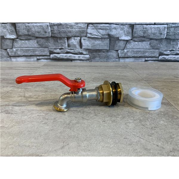 Brass Rain Barrel Spigot