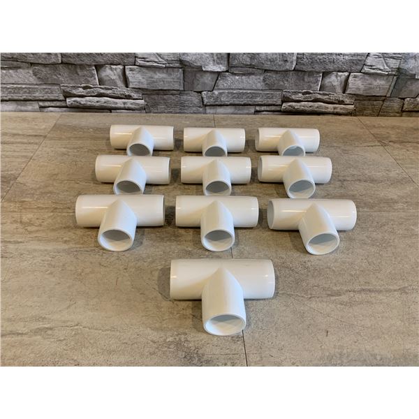 1 Inch Tee PVC Fitting 10 Pack