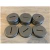 Image 1 : Piggy Bank Metal Screw Lids 12 Pack