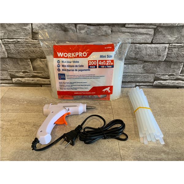 Glue Gun Kit With Glue Stick Plus A 200 Count Extra Bag of Glue Sticks