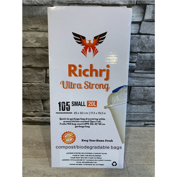 Quick Tie Garbage Bags Aroma Scented 20 L Bags 105 Count