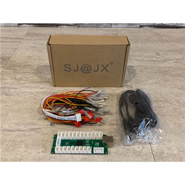 SJJx Zero Delay USB Encoder LED Joystick Kit Arcade DIY Controller for PC Retropie Raspberry Pi Mame