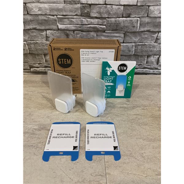 Stem Flying Insect Trap 2 Devices & 2 Refills