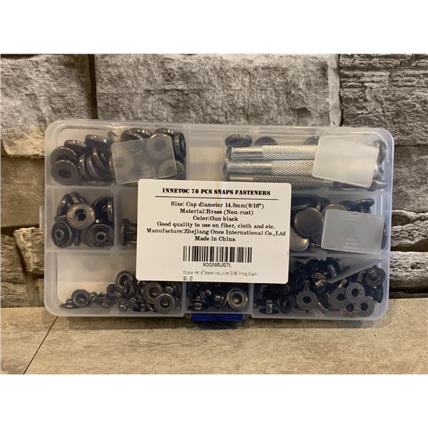 Innetoc 70 Pcs Snap Fasteners