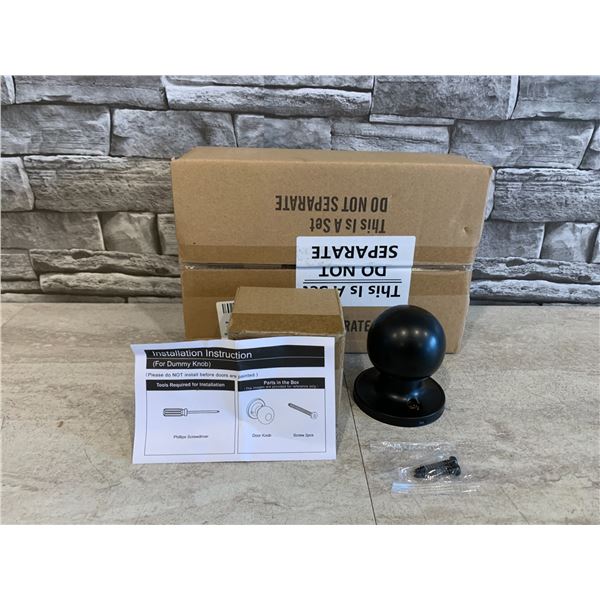 4 Pack Black Dummy Door Lever Heavy Duty